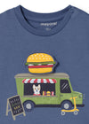 Playera M/L Play "Foodtruck" Azul Bebe Niño Mayoral M2024 MAYORAL