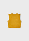 Chaleco Tejido Mostaza Niña Mayoral M4313 MAYORAL