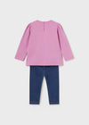 Conjunto Leggings Blusa M/L Lila Bebe Niña Mayoral M2770 MAYORAL