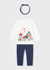 Conjunto M/L 3 Piezas Leggings Better Cotton Marino Bebe Niña Mayoral M2772 MAYORAL