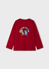 Playera M/L "Snack Team" Rojo Niño Mayoral M4026 MAYORAL