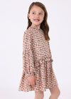 Vestido Estampado Viscosa Nude Niña Mayoral M4924 MAYORAL
