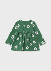 Vestido Estampado Punto Jacquard Verde Bebe Niña Mayoral M2988 MAYORAL