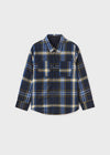 Sobrecamisa Doble Vista Cuadros/Marino Junior Niño Mayoral M7184 MAYORAL
