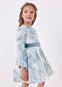 Vestido Jacquard Estampado Bluebell Niña Mayoral M4913