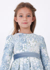 Vestido Jacquard Estampado Bluebell Niña Mayoral M4913 MAYORAL