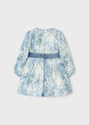 Vestido Jacquard Estampado Bluebell Niña Mayoral M4913 MAYORAL