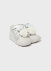 Botin Pompon Iridescent Plata Bebe Niña Mayoral M42407 MAYORAL