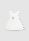 Vestido Ceremonia Blanco Bebe Niña Mayoral M1903 MAYORAL