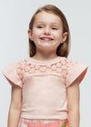 Blusa M/C Bordado Nude Niña Mayoral M3078 MAYORAL