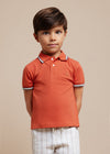 Polo M/C Pique Elastico Color Ladrillo Niño Mayoral M3103 MAYORAL