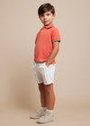 Polo M/C Pique Elastico Color Ladrillo Niño Mayoral M3103 MAYORAL