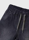 Bermuda Soft Mezclilla Jogger Gris Niño Mayoral M3272 MAYORAL