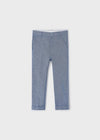 Pantalon Vestir Lino Azul Niño Mayoral M3542 MAYORAL