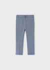 Pantalon Vestir Lino Azul Niño Mayoral M3542 MAYORAL