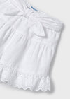 Falda Short Lazo Blanco Niña Mayoral M3910 MAYORAL