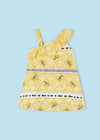 Vestido Asimetrico Color Miel Niña Mayoral M3951 MAYORAL