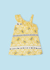 Vestido Asimetrico Color Miel Niña Mayoral M3951 MAYORAL
