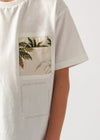 Playera M/C Bolsillo Color Nata Junior Niño Mayoral M6028 MAYORAL