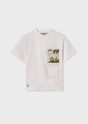 Playera M/C Bolsillo Color Nata Junior Niño Mayoral M6028 MAYORAL