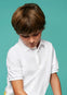Polo M/C Contrastes Pique Blanco Junior Niño Mayoral M6111