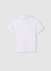 Polo M/C Contrastes Pique Blanco Junior Niño Mayoral M6111 MAYORAL