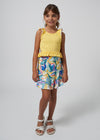 Conjunto Falda Cut Out Amarillo Niña Junior Mayoral M6967 MAYORAL