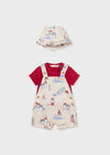 Conjunto Overol Con Gorro Color Marte Bebe Mayoral M1638 MAYORAL