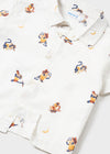 Camisa M/C Estampada Blanco Banana Bebe Niño Mayoral M1112 MAYORAL