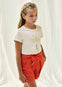 Short Lino Color Teja Junior Niña Mayoral M6268