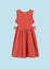 Vestido Rayas Algodon Cut Out Naranja Junior Niña Mayoral M6965