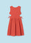 Vestido Rayas Algodon Cut Out Naranja Junior Niña Mayoral M6965
