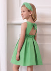 Vestido Shantung Manzana Niña Abelylula M5050 ABEL Y LULA
