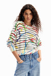 Blusa Jersey Trazis, Crudo, Mod 24Swjf46 Desigual DESIGUAL