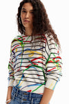 Blusa Jersey Trazis, Crudo, Mod 24Swjf46 Desigual DESIGUAL