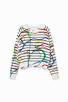Blusa Jersey Trazis, Crudo, Mod 24Swjf46 Desigual DESIGUAL