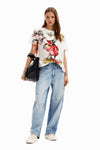 Blusa Mickey Lacroix Blanco Mod 24Swtkar Desigual DESIGUAL
