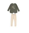 Conjunto Leggings Felpa Antelina Musgo Mayoral M7727 MAYORAL