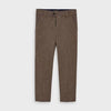 Pantalón Vestir Tailoring Cintura Ajustable Café Niño Mayoral M4526