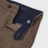 Pantalón Vestir Tailoring Cintura Ajustable Café Niño Mayoral M4526