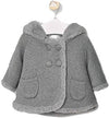 Abrigo Tejido Gris Plata Bebe Niña Mayoral M2337