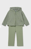 Pants Sudadera Rayas Menta Niña Mayoral M4859