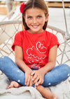 Blusa M/C Embossed Roja Niña Mayoral M3044 MAYORAL