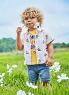Conjunto Playera M/C Play Mochila Banana Con Bermuda Mezclilla Better Cotton Bebe Niño Mayoral M1020
