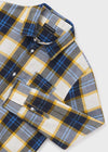 Camisa M/L Cuadros Azul Better Cotton Junior Niño Mayoral M7188 MAYORAL