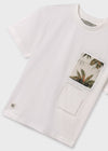 Playera M/C Bolsillo Color Nata Junior Niño  Mayoral M6028 MAYORAL