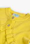 Vestido Satén Con Torera Amarilla De Bebé Niña Better Cotton Boboli  M708230