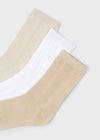 Set 3 Calcetines Vestir Rafia Niño Mayoral M10705 MAYORAL