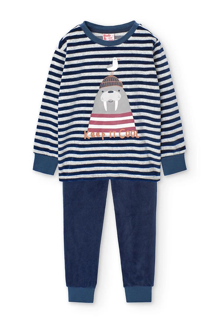Pijama Terciopelo De Niño -Bci Boboli M939135 BOBOLI – Boutique Marilu
