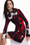 Vestido Nantes_Lacroix, Rojo, M24Wwvk29 Dama Desigual DESIGUAL